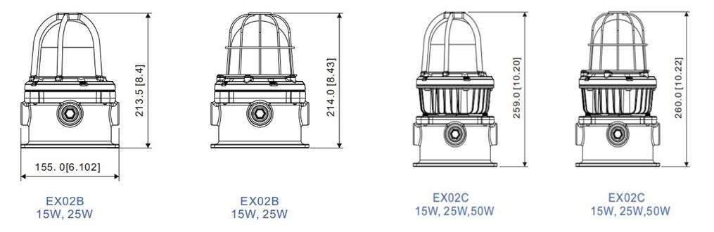 Hazardous Location LED Strobel/Singal Light Ex02B/C Series